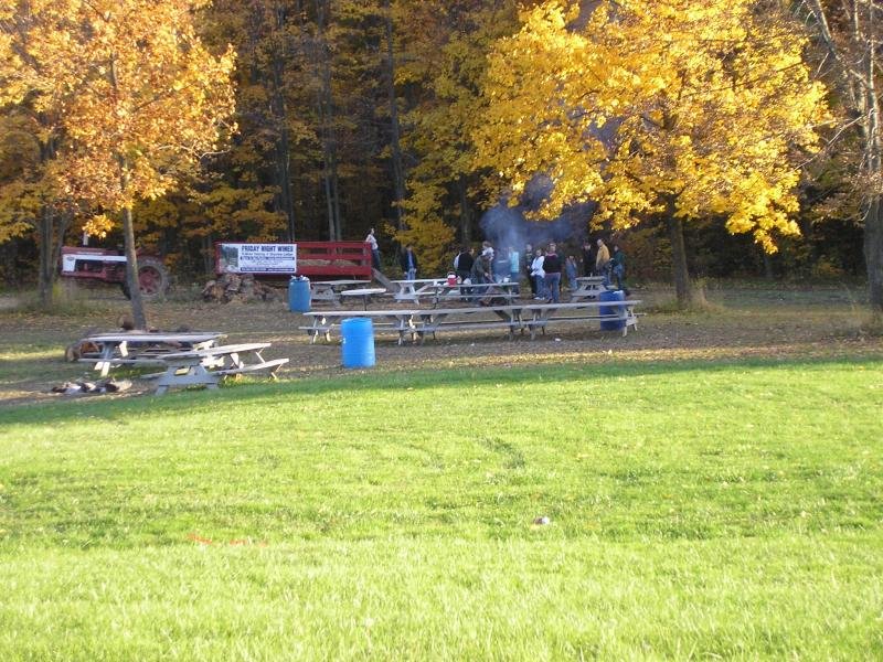 Campsites for a picnic. 